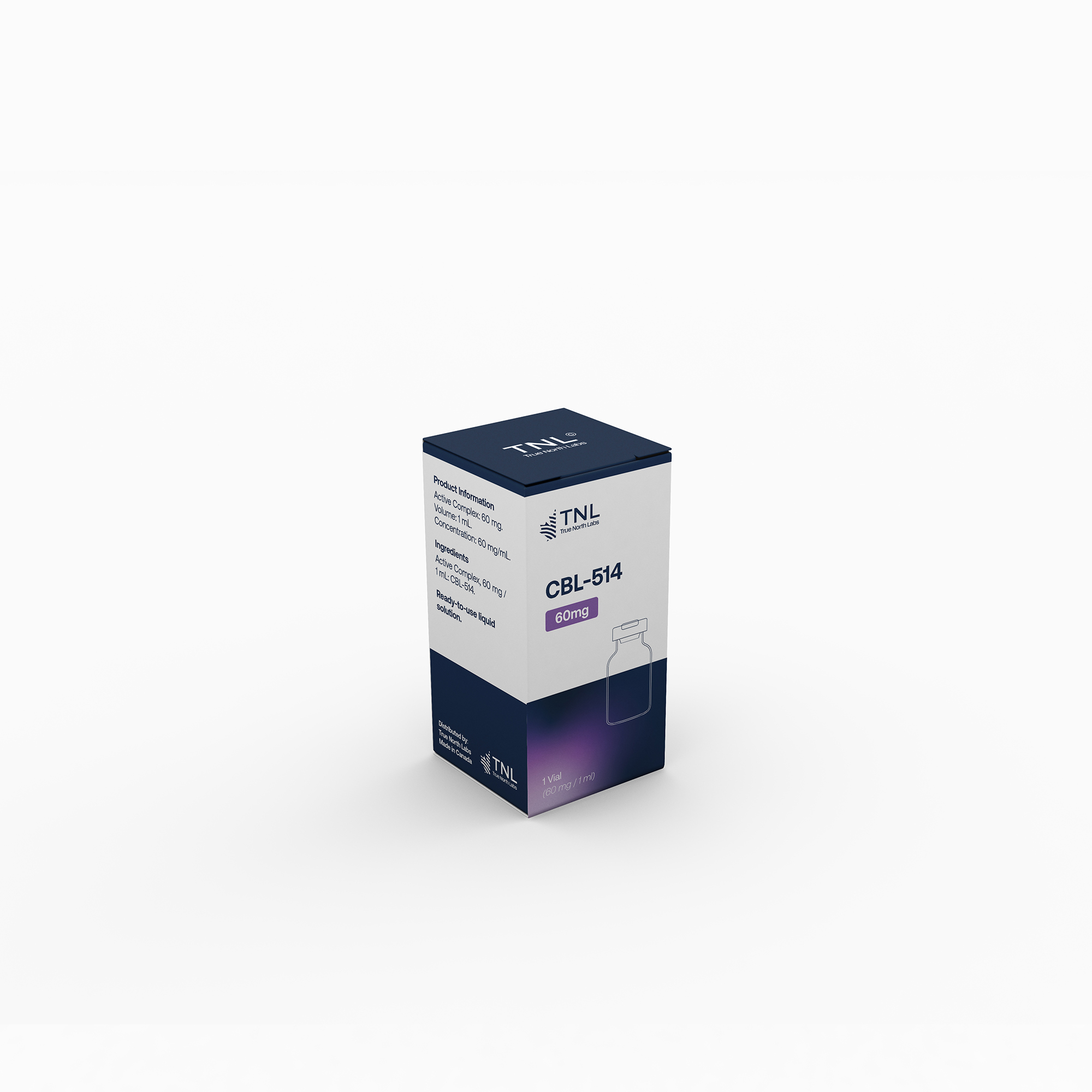 Presentación original de CBL-514 60 mg, vial